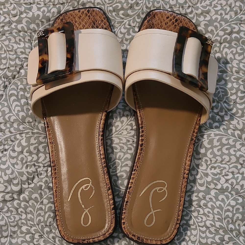 Sam Edelman Tortoise/Cream Slide, Beautiful!